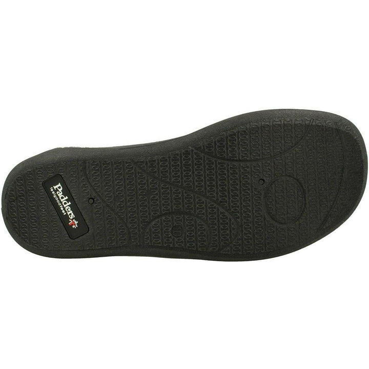 Mens Wide Fit Padders Huntsman Slippers in Grey Combi - Image 1