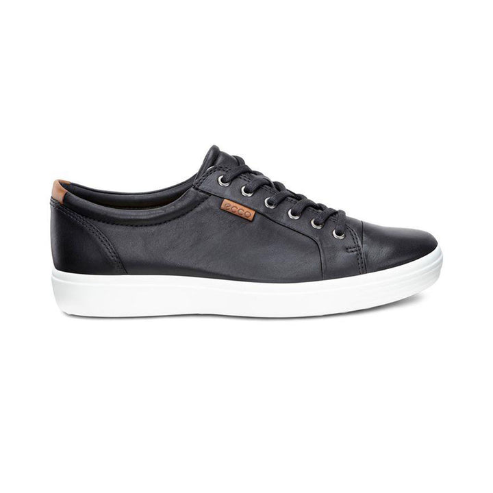 Men's Wide Fit ECCO Soft 7 Shoes in Black - Image 1