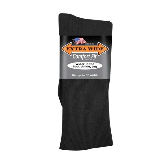 Mens Extra Wide 3801 Dress Socks in 12 UK-16 UK - Image 1