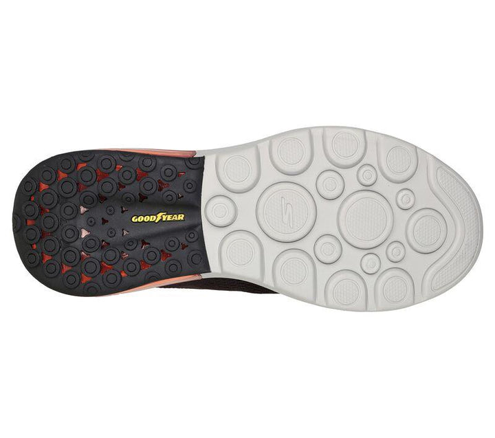Mens Wide Fit Skechers 21621 Go Walk Air 2.0 Enterprise 21621 Walking Trainers in Black/Red - Image 1