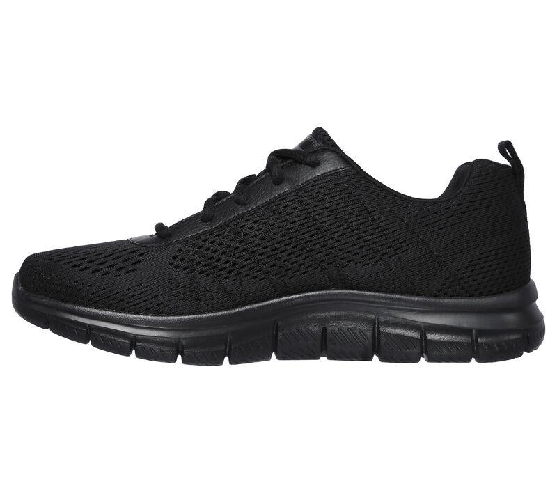 Men's Wide Fit Skechers 232081 Track Moulton Walking Trainers in Black - Image 4