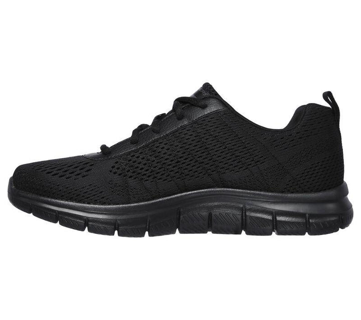Men's Wide Fit Skechers 232081 Track Moulton Walking Trainers in Black - Image 1