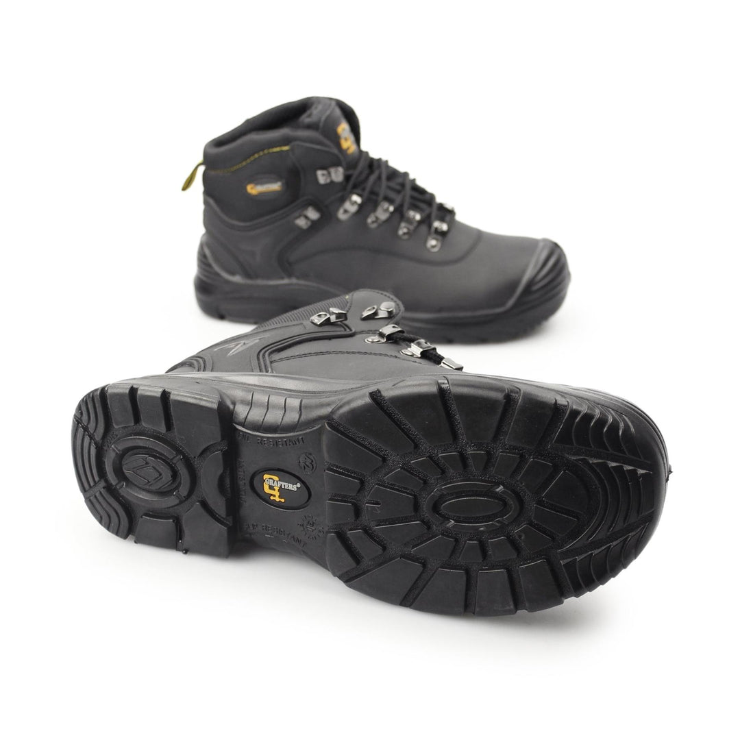 Mens Wide Fit Grafters M9508A Safety Boots in Black - Image 5