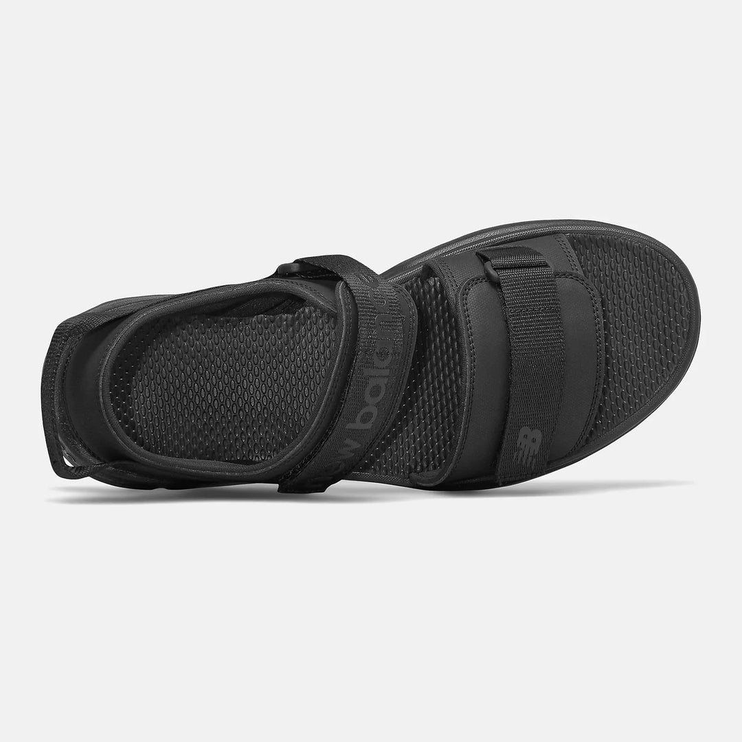 Womens Wide Fit New Balance SUA250K1 Sandals in Black - Image 5