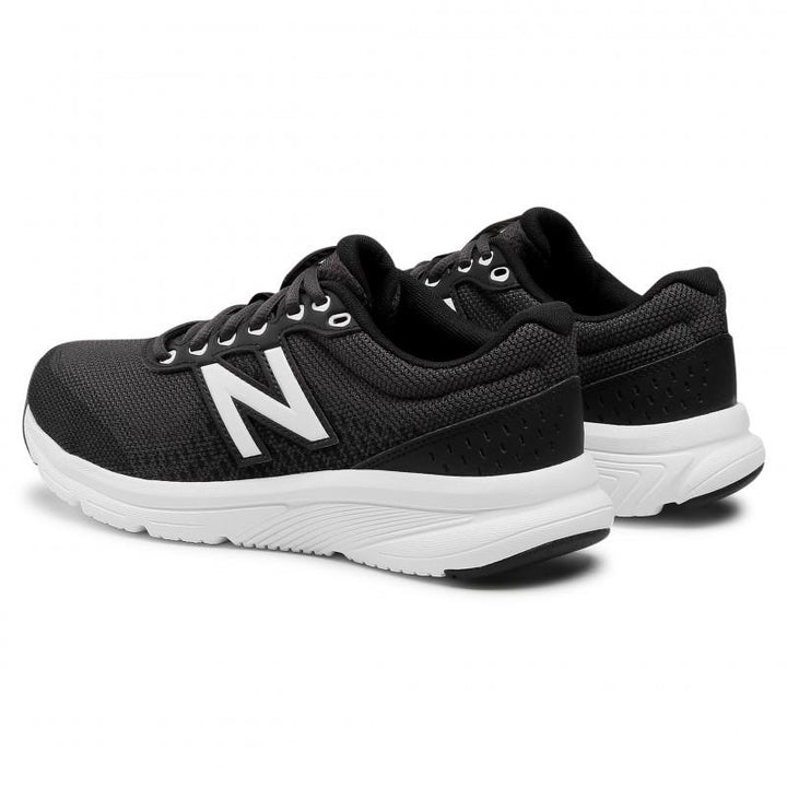 Mens Wide Fit New Balance M411LB2 Walking and Running Trainers in Black - Image 1