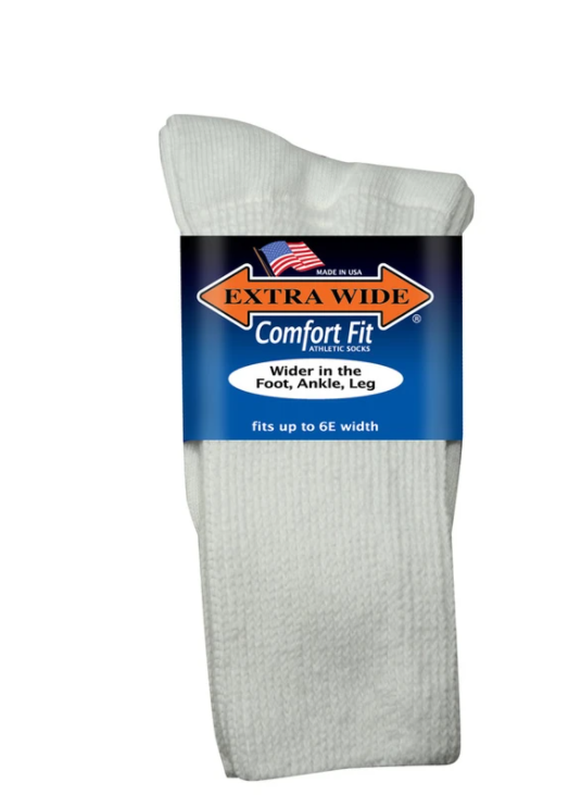 Mens Extra Wide 6000 Comfort Fit Athletic Socks in 8 UK-11 UK - Image 1