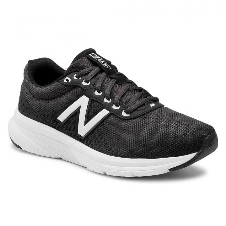 Mens Wide Fit New Balance M411LB2 Walking and Running Trainers in Black - Image 1
