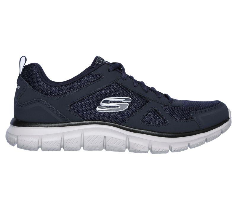 Men's Wide Fit Skechers 52631 Track Scloric Walking Trainers in Black - Image 9