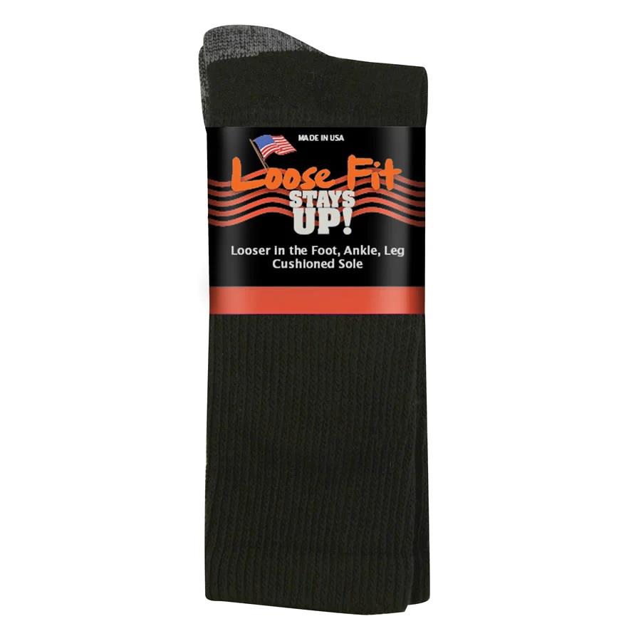 Mens Loose Fit 591 Merino Wool Crew Socks in 12 UK-15 UK - Image 2
