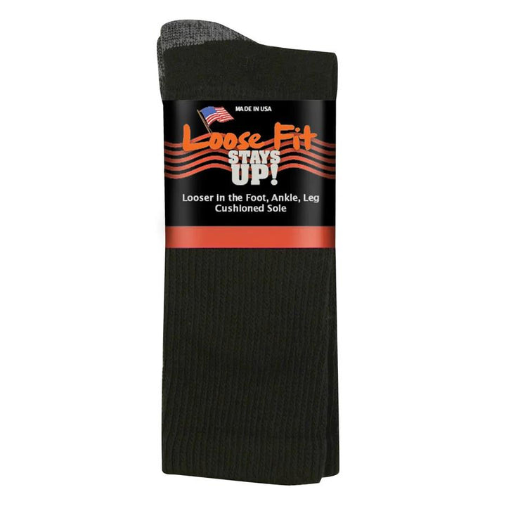 Mens Loose Fit 591 Merino Wool Crew Socks in 12 UK-15 UK - Image 1