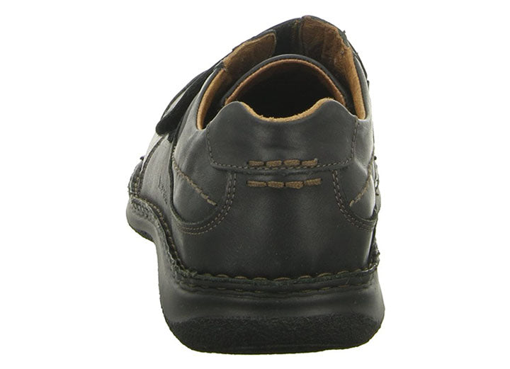 Mens Wide Fit Josef Seibel Alec Shoes in Black - Image 1
