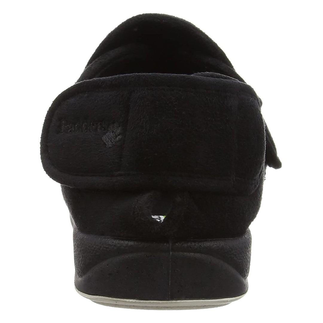 Womens Wide Fit Padders Wrap Slippers in Navy - Image 4