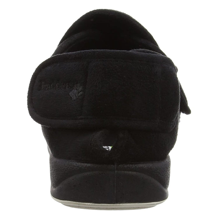 Womens Wide Fit Padders Wrap Slippers in Navy - Image 1