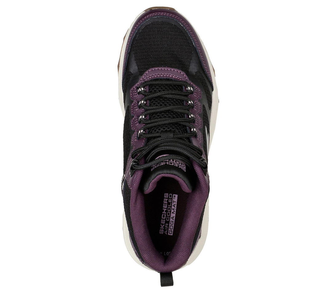 Women's Wide Fit Skechers 128206 Performance Go Run Trail Altitude-Highly Elevated Trainers in Black/Purple - Image 5
