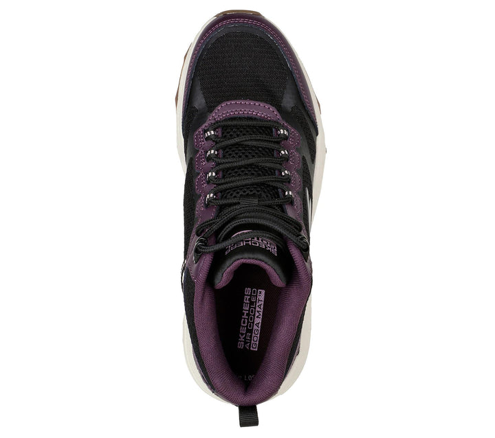 Women's Wide Fit Skechers 128206 Performance Go Run Trail Altitude-Highly Elevated Trainers in Black/Purple - Image 1