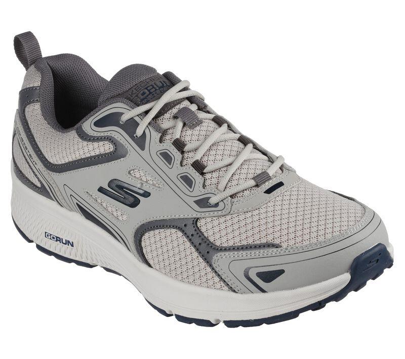 Men's Wide Fit Skechers 220034 Go Run Consistent Running Trainers - Goga Mat in Grey/Navy - Image 3