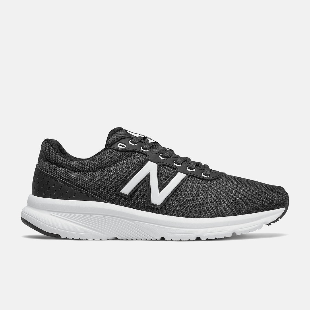 Mens Wide Fit New Balance M411LB2 Walking and Running Trainers in Black - Image 3