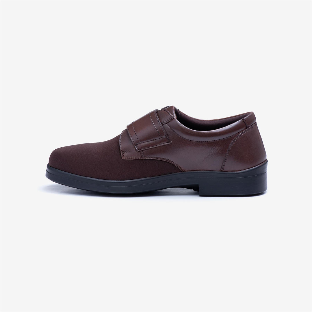 Mens Wide Fit Tredd Well Benjamin Velcro Soft Stretch Shoes in Black - Image 15