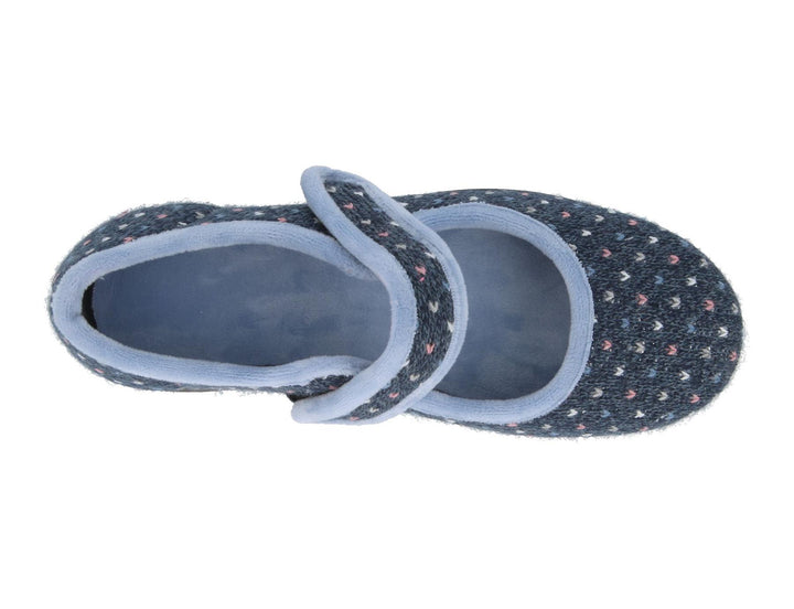 Womens Wide Fit DB Pitsford Slippers in Black / Fuschia - Image 1