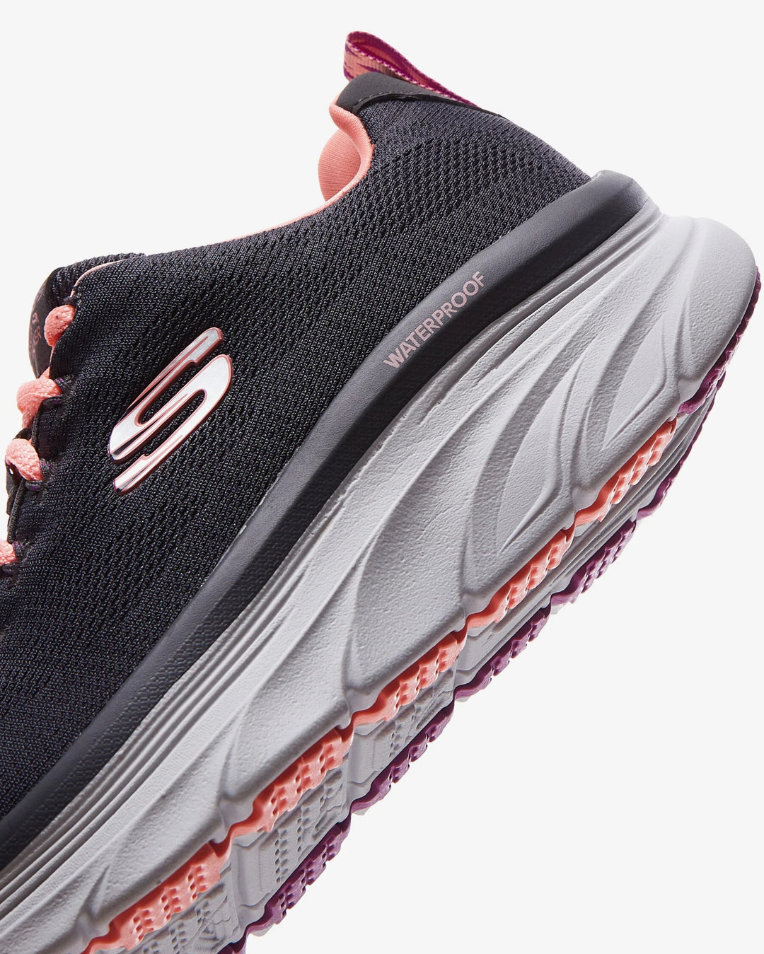 Women's Wide Fit Skechers 149810 Get Oasis D'lux Walking Trainers in Navy/Lavender - Image 17