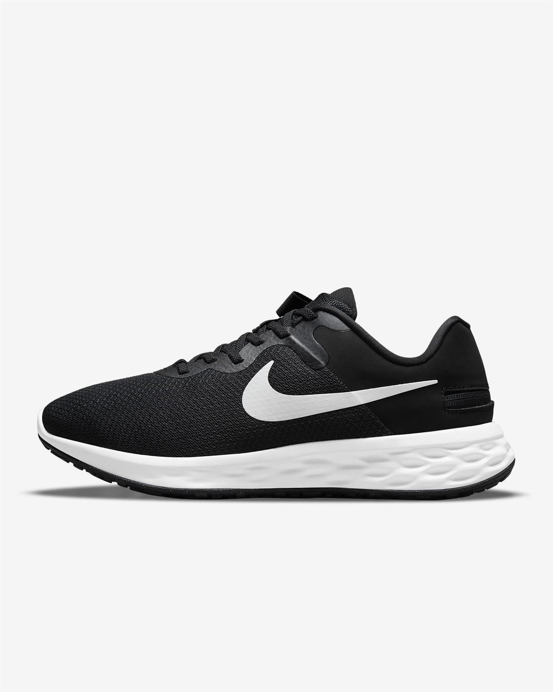 Women's Wide Fit Nike DD8476-003 Revolution 6 Flyease Trainers in Black/White - Image 4