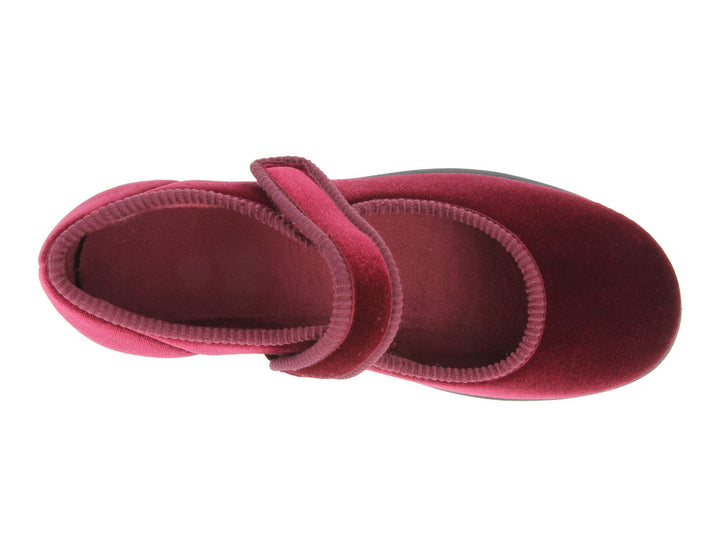 Womens Wide Fit DB Whitby Slippers in Black - Image 1