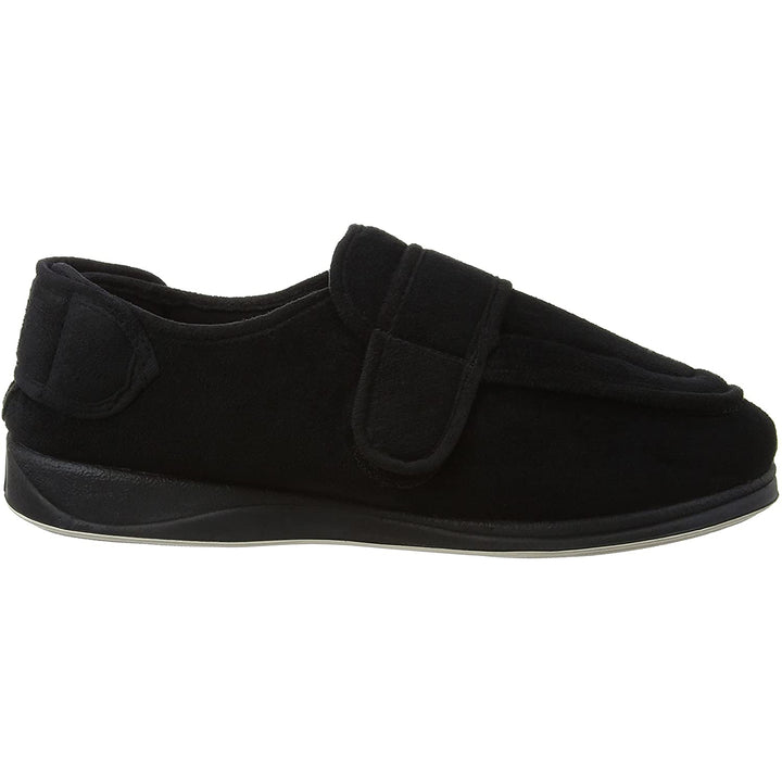 Mens Wide Fit Padders Wrap Slippers in Navy - Image 1