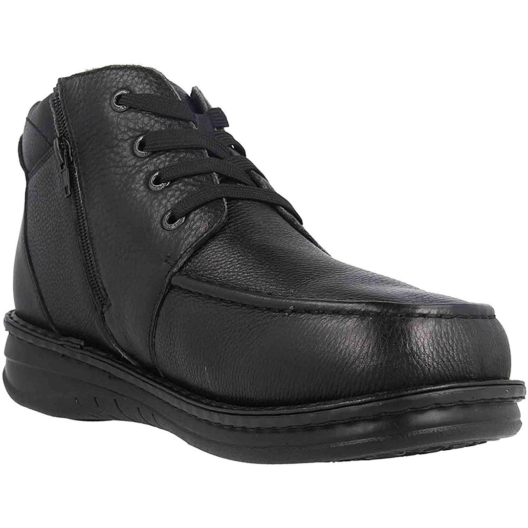 Mens Wide Fit Grunwald P-3712 Waterproof Boots in Black Nubuck - Image 5