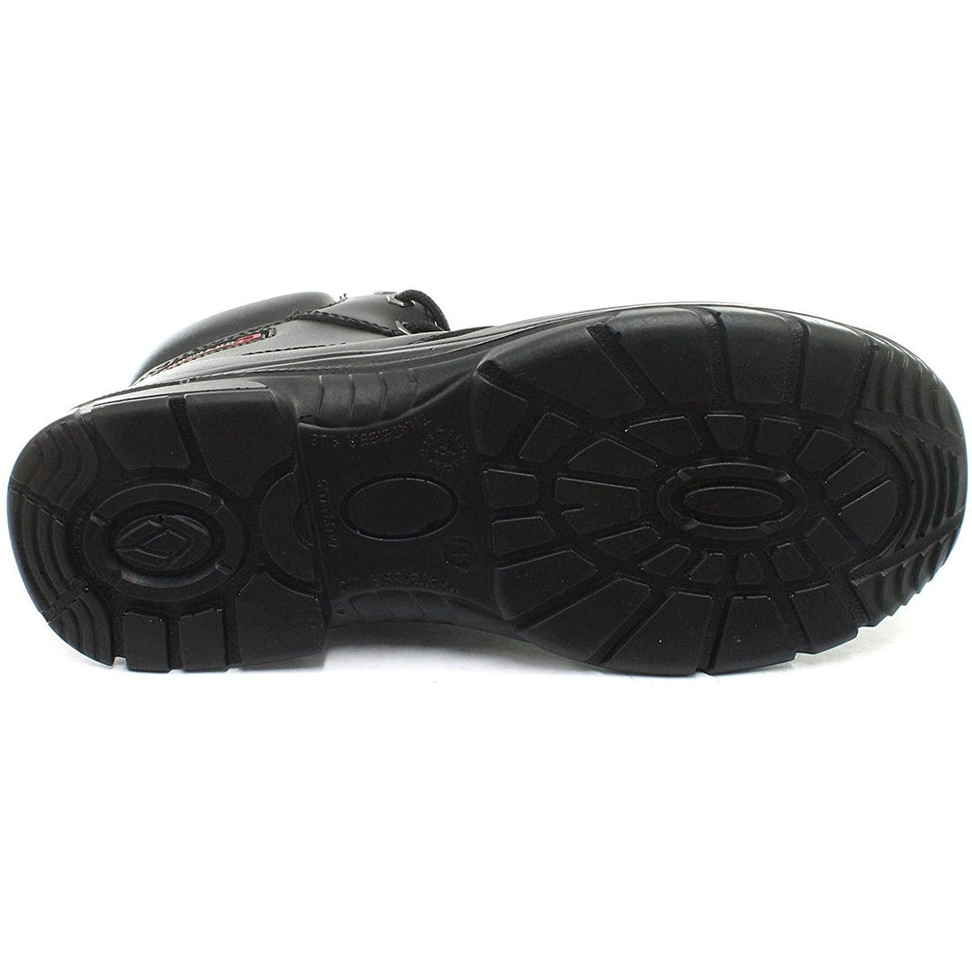 Mens Wide Fit Grafters M9503A Steel Toe Cap Boots in Black - Image 4