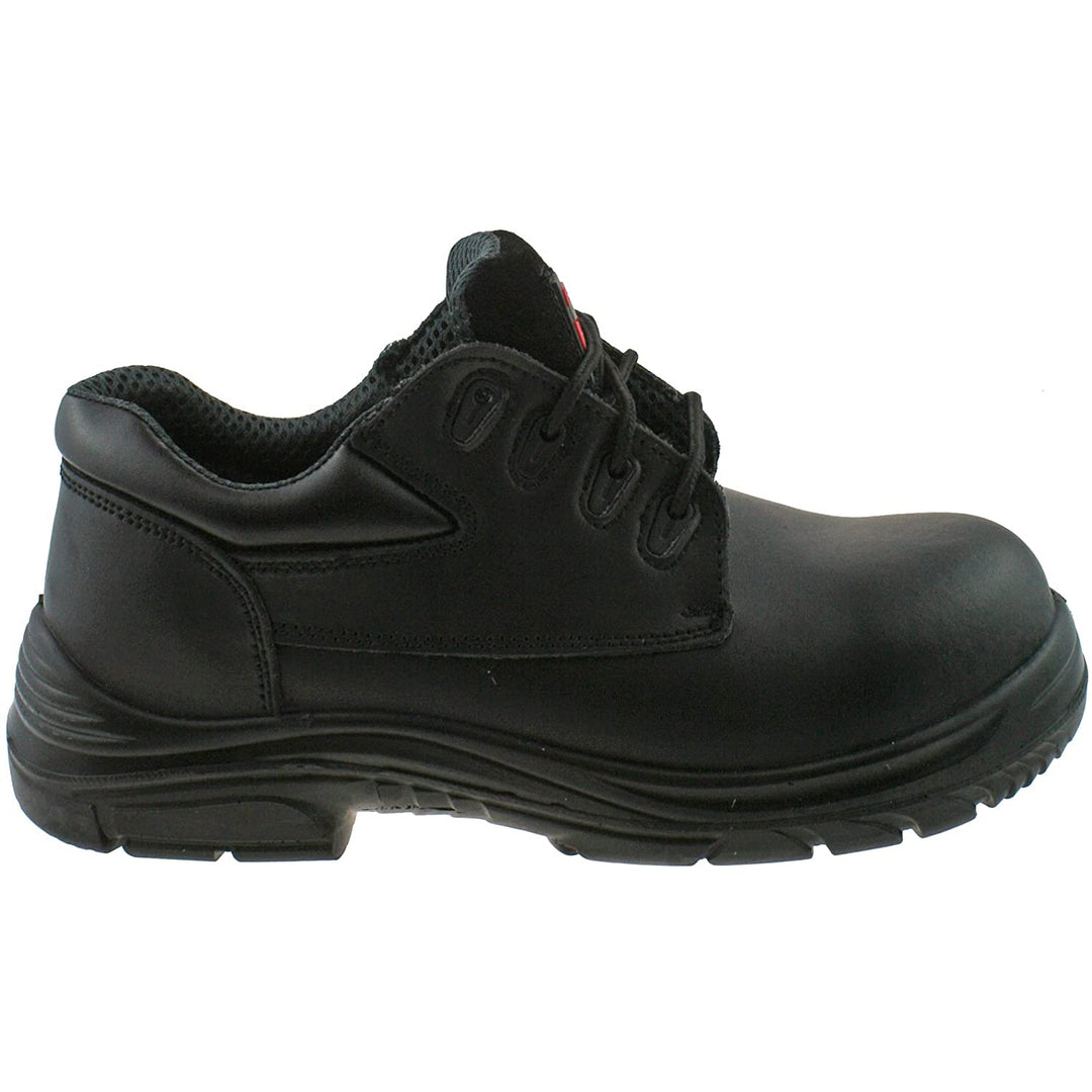 Mens Wide Fit Grafters M9504A Safety Shoes in Black - Image 2