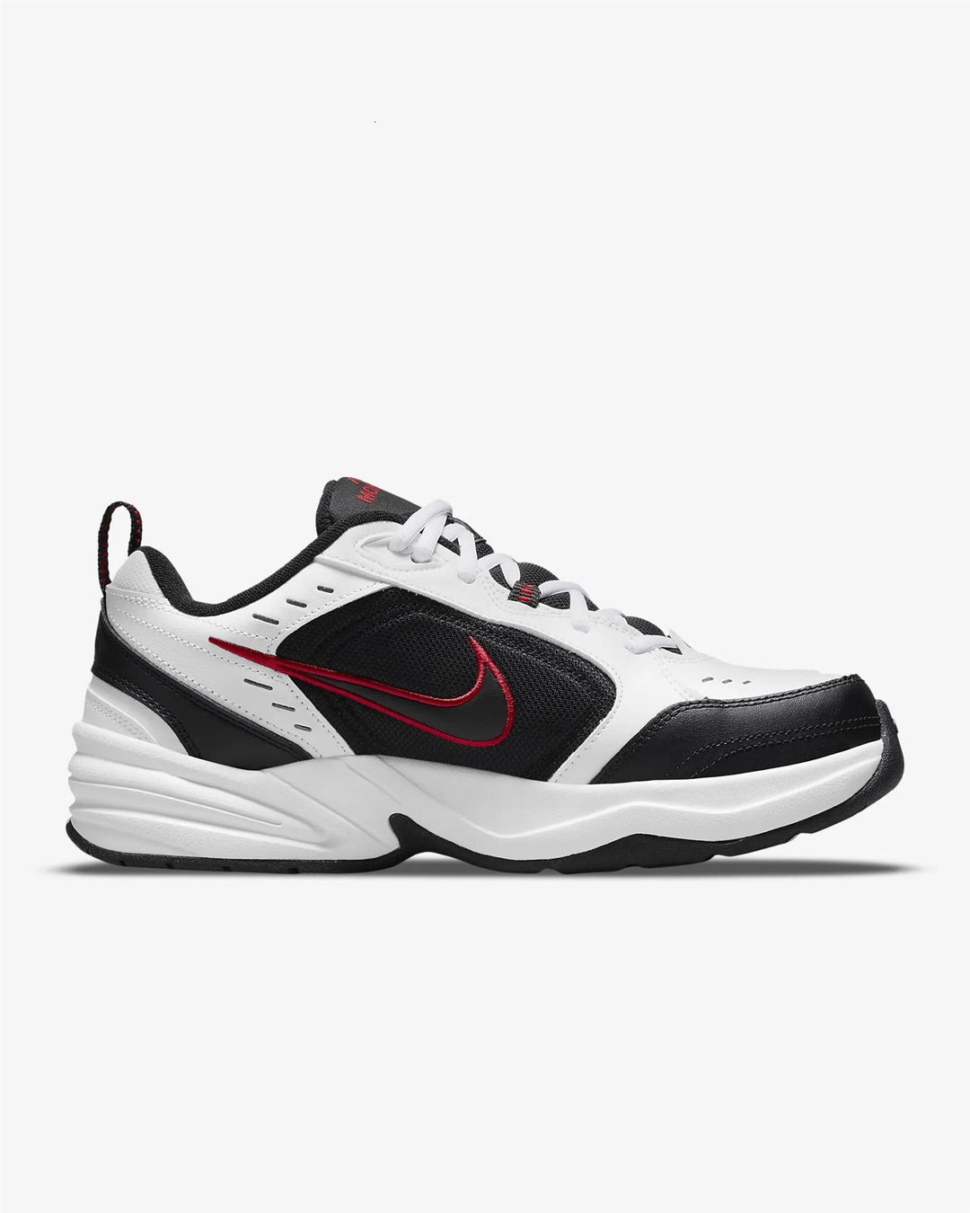 Men's Wide Fit Nike 416355-101 Air Monarch Iv Training Shoes in White/Black - Image 4
