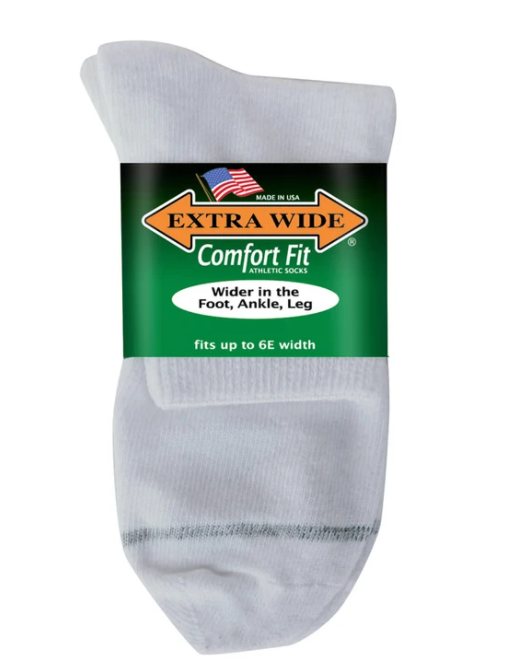 Men's Extra Wide 7500 Quarter Medical Socks in 8 UK-11 UK - Image 1