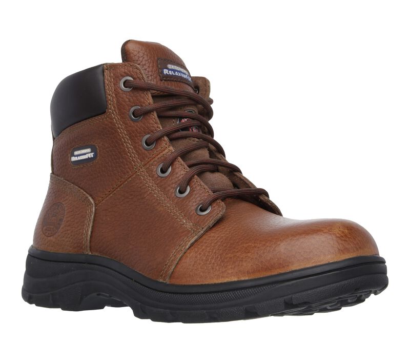 Men's Wide Fit Skechers Work shire 77009 Safety Boots in Black - Image 9