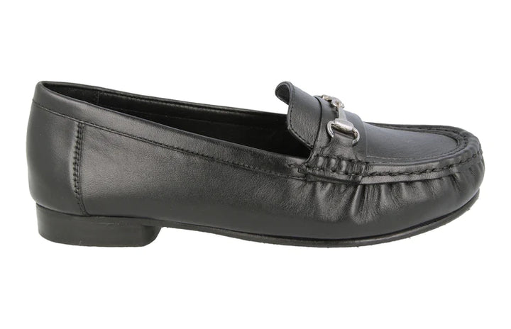 Womens Wide Fit DB Diana Shoes in Black - Image 1