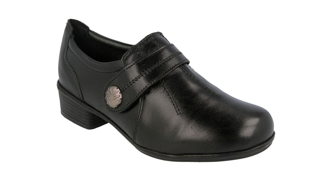 Womens Wide Fit DB Felicity Shoes in Black - Image 3