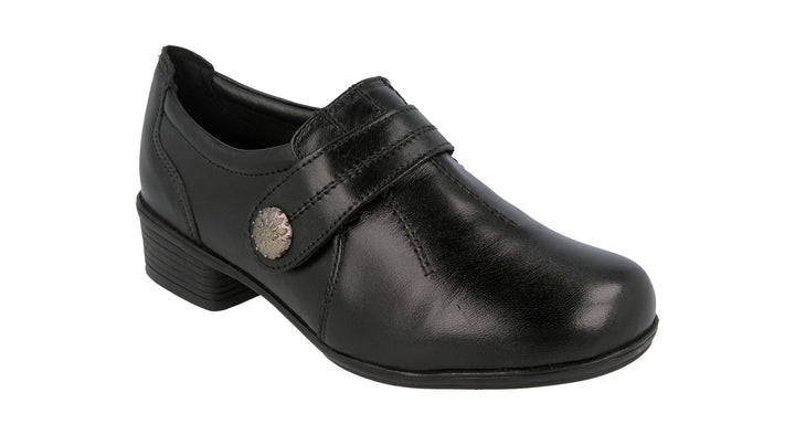 Womens Wide Fit DB Felicity Shoes in Black - Image 1