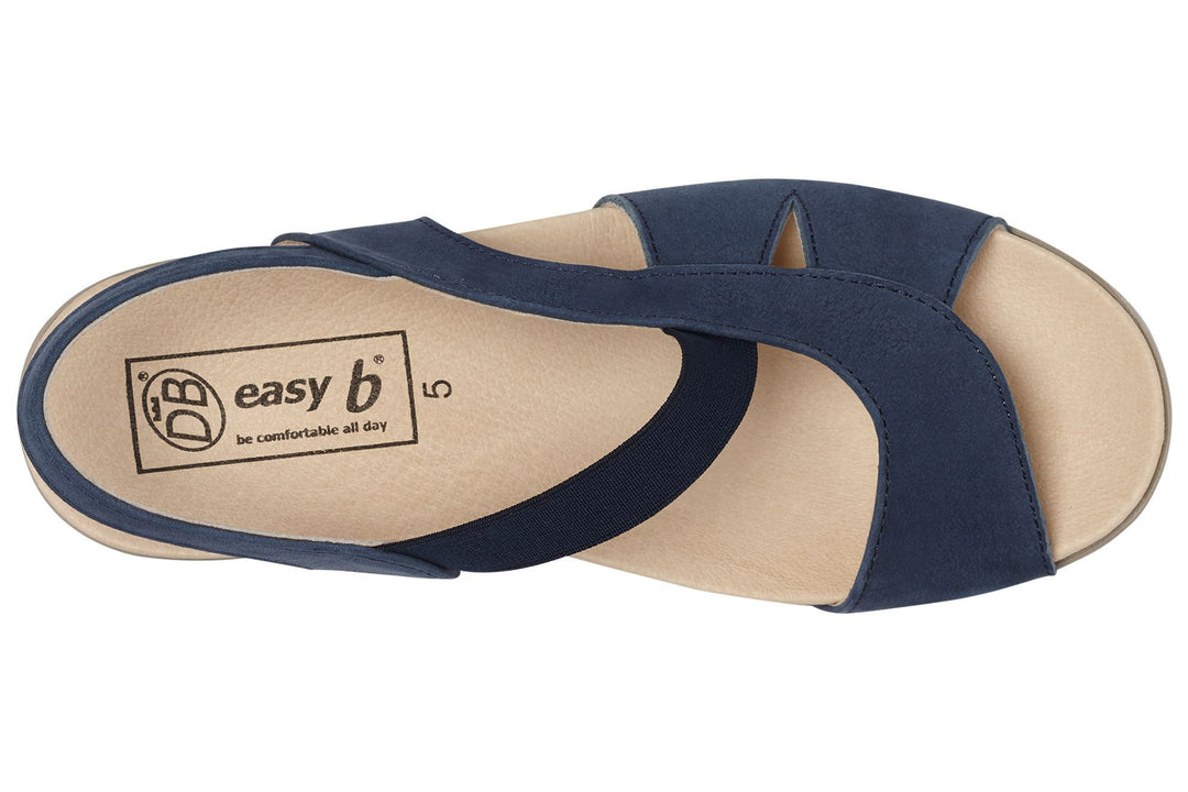 Womens Wide Fit DB Rebecca Sandals in Black - Image 8