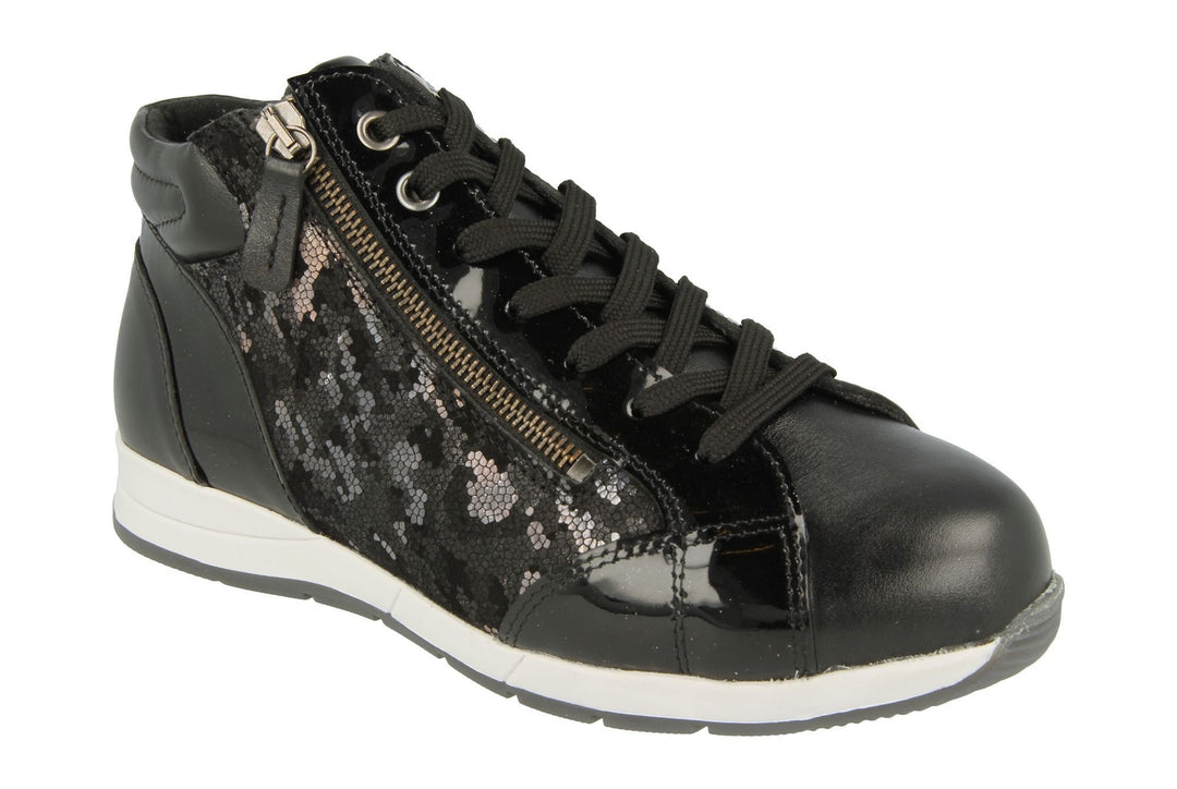 Womens Wide Fit DB Callisto Trainer Boots in Black Multi - Image 3