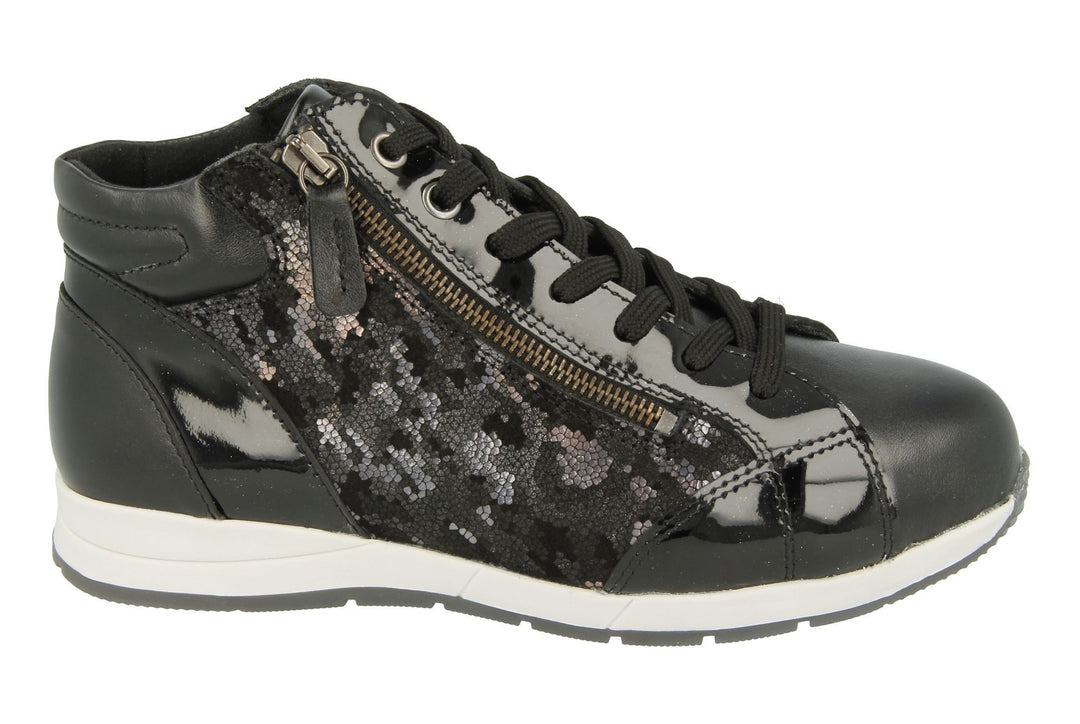 Womens Wide Fit DB Callisto Trainer Boots in Black Multi - Image 2