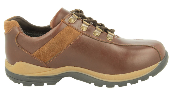 Womens Wide Fit DB Wyoming Walking Trainers in Black Suede - Image 1
