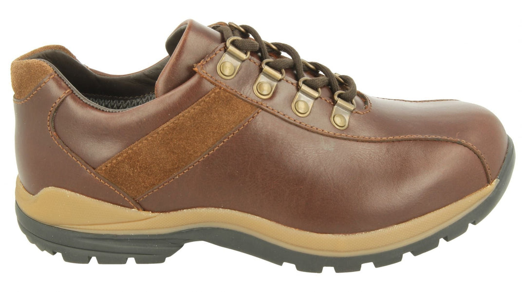 Womens Wide Fit DB Wyoming Walking Trainers in Black Suede - Image 14