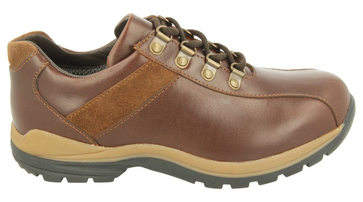 Womens Wide Fit DB Wyoming Walking Trainers in Black Suede - Image 1
