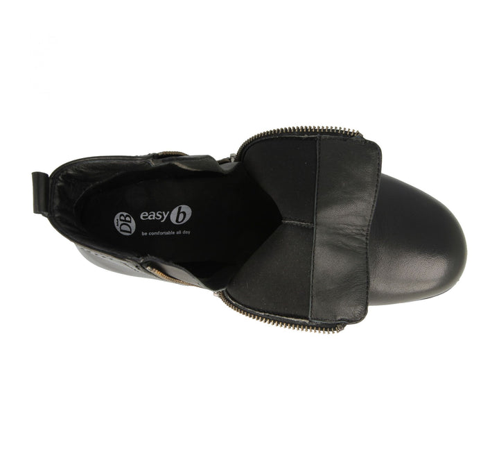 Womens Wide Fit DB Seville Boots in Black - Image 1