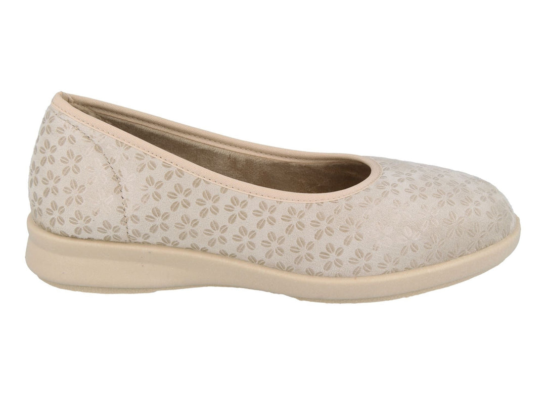 Womens Wide Fit DB Virginia Shoes in Black Stretch - Image 12