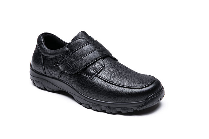Mens Wide Fit Grunwald A7823 Velcro Shoes in Black - Image 1