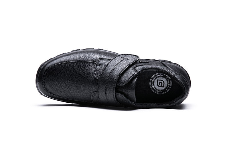 Mens Wide Fit Grunwald A7823 Velcro Shoes in Black - Image 6