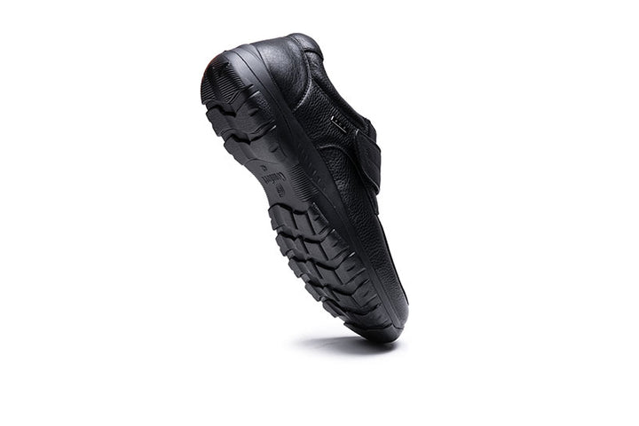Mens Wide Fit Grunwald A7823 Velcro Shoes in Black - Image 1