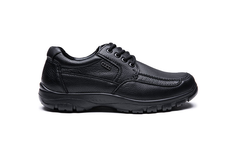 Mens Wide Fit Grunwald A-7825 Shoes in Black - Image 2