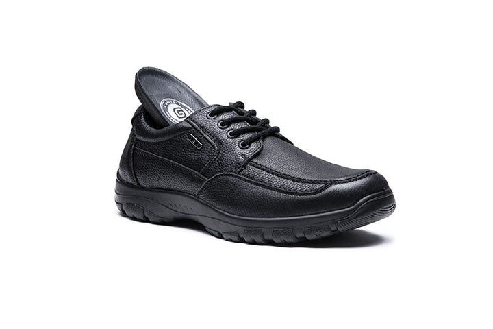 Mens Wide Fit Grunwald A-7825 Shoes in Black - Image 1