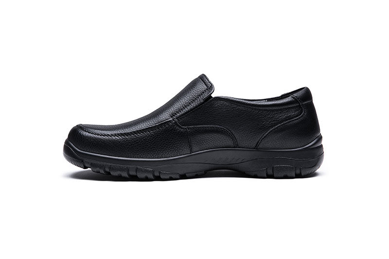 Mens Wide Fit Grunwald A-7822 Waterproof Slip On Shoes in Black - Image 5